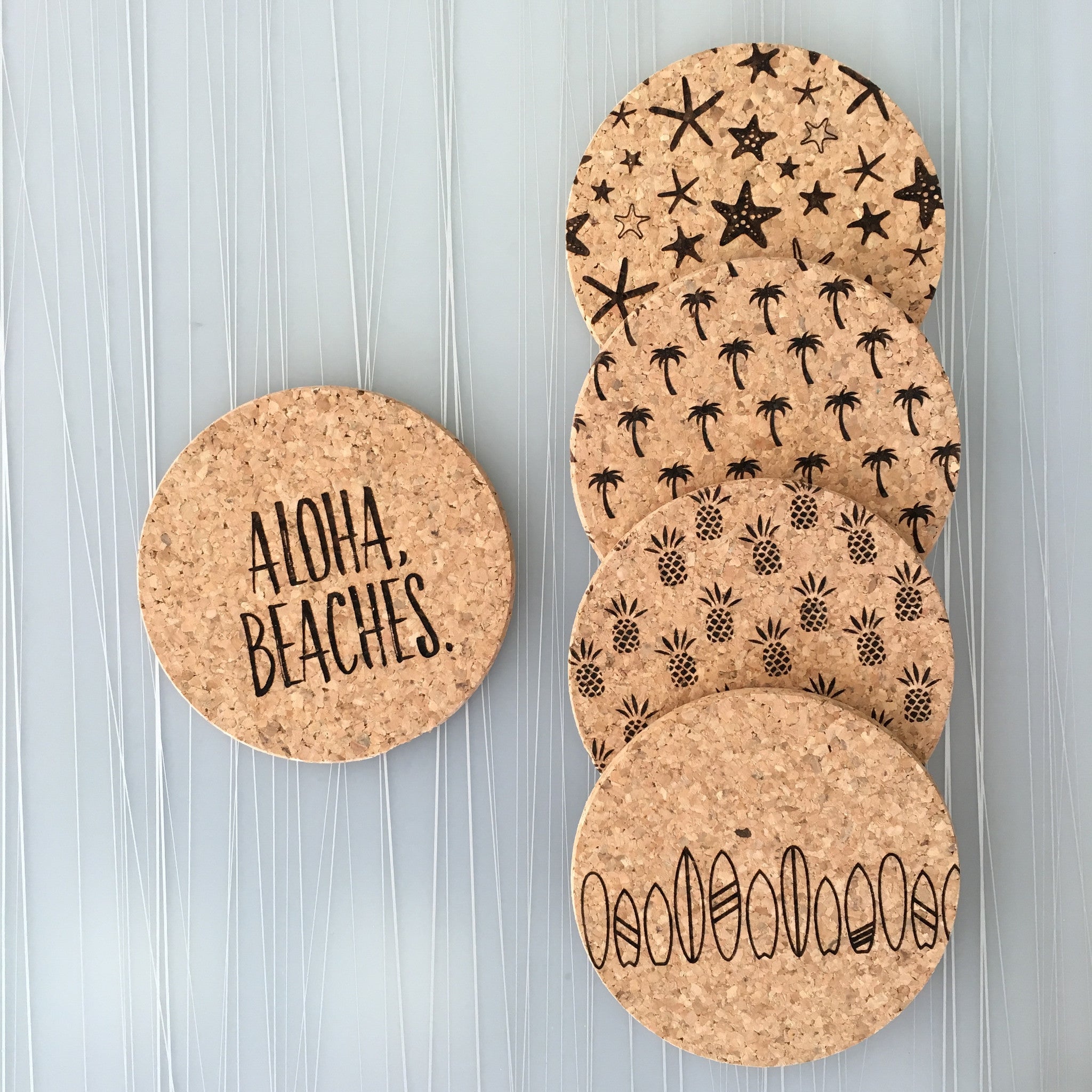 DISCONTINUED DESIGN : ALOHA BEACHES COASTER